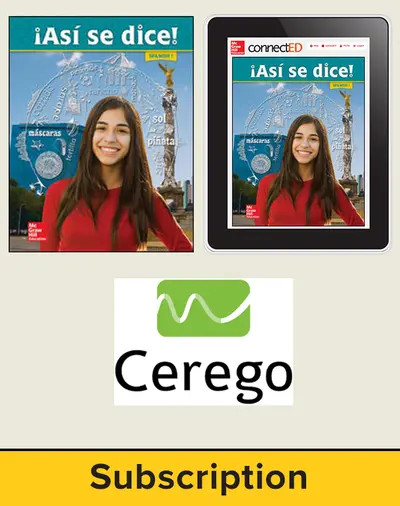 Asi se dice Level 1, Student Suite with Cerego, 3-year subscription
