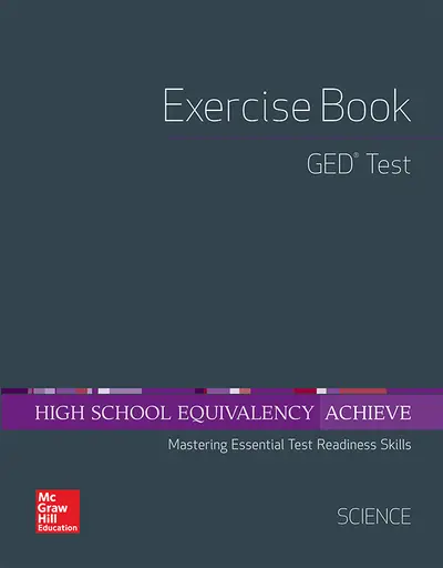 High School Equivalency Achieve, GED Exercise Book Science