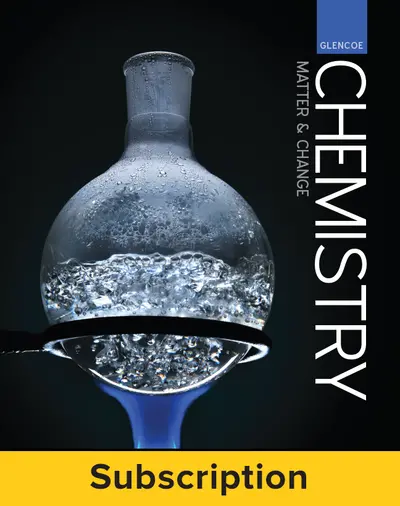 Glencoe Chemistry Matter & Change, Complete Student Bundle, 1-year subscription