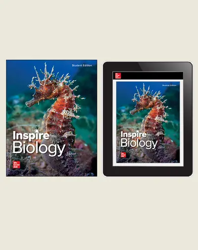 Inspire Science: Biology, G9-12, Digital Student Center, 4-year subscription