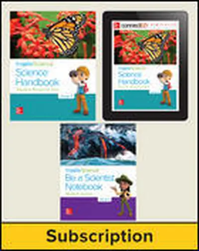 Inspire Science 2.0 Grade 3, Deluxe Student Bundle with Print Be a Scientist Notebook, Print Science Handbook and Online Student Learning Center, 5 Year Subscription