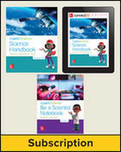 Inspire Science 2.0 Grade 4, Deluxe Student Bundle with Print Be a Scientist Notebook, Print Science Handbook and Online Student Learning Center, 5 Year Subscription