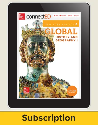 CUS New York Global History and Geography I, Grade 9 Online Student Edition 1-yr