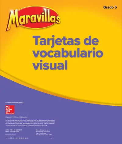 Maravillas Grade 5 Visual Vocabulary Cards