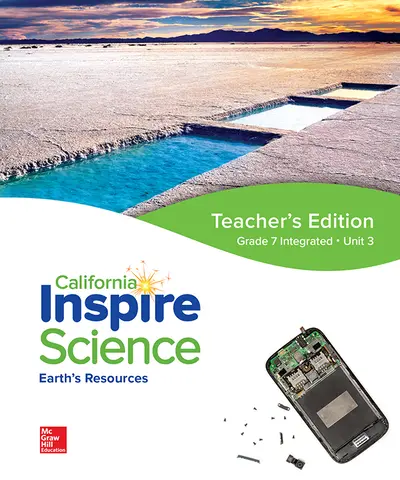 California Inspire Science: G7 Integrated Teacher Edition Unit 3