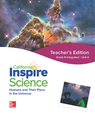 California Inspire Science: G8 Integrated Teacher Edition Unit 4