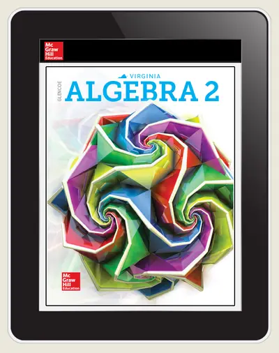 Glencoe Algebra 2, Virginia eStudent Edition, 6-year subscription