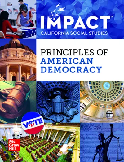 IMPACT: California, Grade 12, Complete Digital and Print Student Bundle, 1-year subscription, Principles of American Democracy