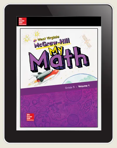 McGraw Hill My Math West Virginia Student Center, 1 Year Subscription, Grade 5