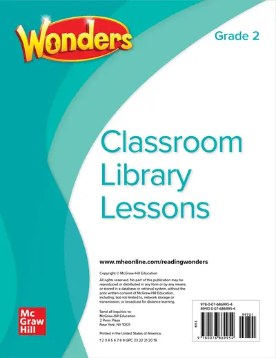 Reading Wonders Grade 2 Classroom Library Lessons