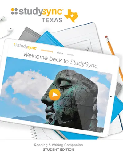 StudySync Grade 7 Texas Standard Hardcover Student Bundle, 8-year print and digital