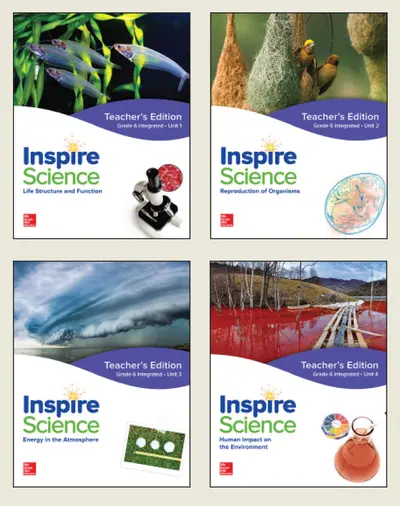 Inspire Science: Integrated G6 Teacher Edition 4 Unit Bundle