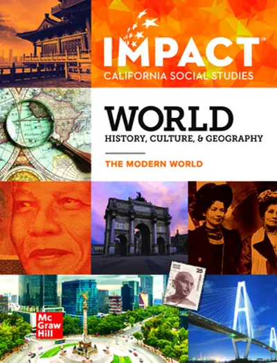 IMPACT: California, Grade 10, Comprehensive Digital and Print Student Class Set (35 Print Student Editions   75 Inquiry Journals   75 Online Student Centers), 8-year subscription, World History, Culture, and Geography, The Modern World