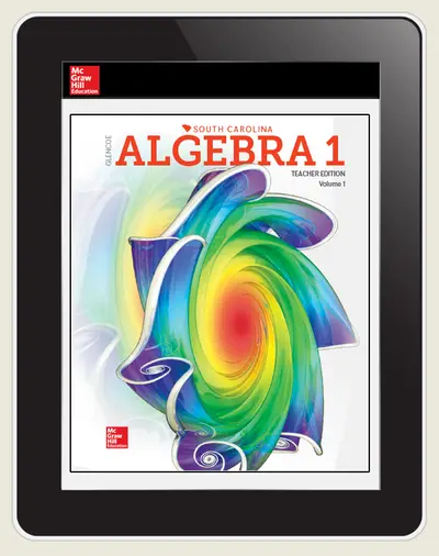 Glencoe Algebra 1, South Carolina eTeacher Edition, 1-year subscription