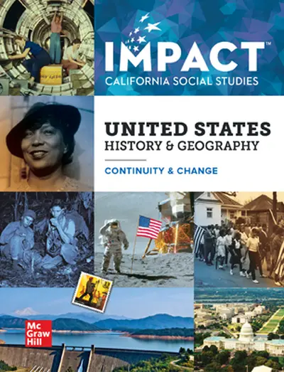 IMPACT: California, Grade 11, Inquiry Journal Digital and Print Student Bundle, 8-year subscription, United States History and Geography, Continuity and Change