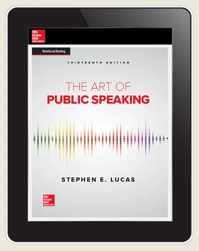 Lucas, The Art of Public Speaking, 2020, 13e, Online Student Edition, 1 yr subscription