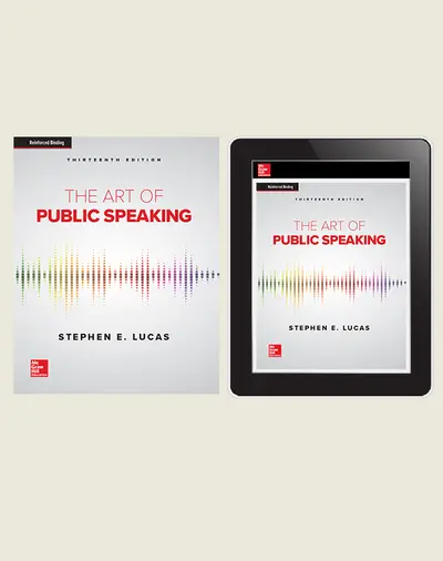 Lucas, The Art of Public Speaking, 2020, 13e, Standard Student Bundle (Student Edition with Online Student Edition), 6-year subscription