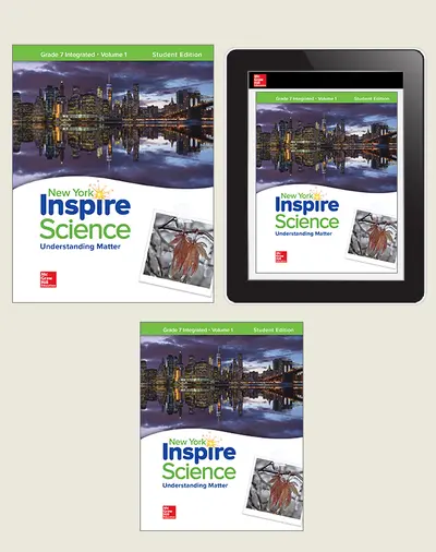 Inspire Science, NY, Grade 7 Integrated, Online Student Edition, 1-year subscription