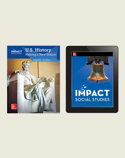 IMPACT Social Studies, U.S. History: Making a New Nation, Grade 5, Inquiry Print & Digital Student Bundle, 1 year subscription