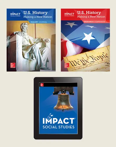IMPACT Social Studies, U.S. History: Making a New Nation, Grade 5, Foundational Print & Digital Student Bundle, 6 year subscription