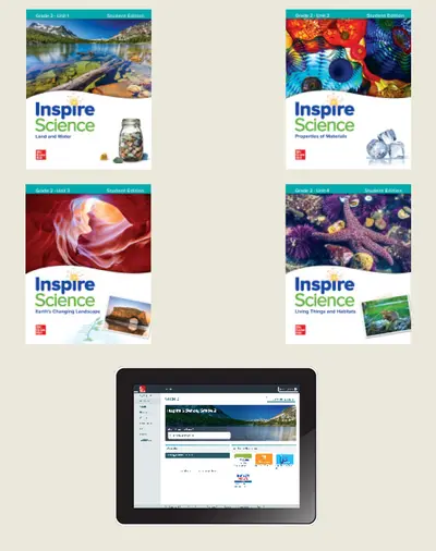 Inspire Science, Grade 2 Online Student Center with Print Student Edition Units 1-4, 6 Year Subscription