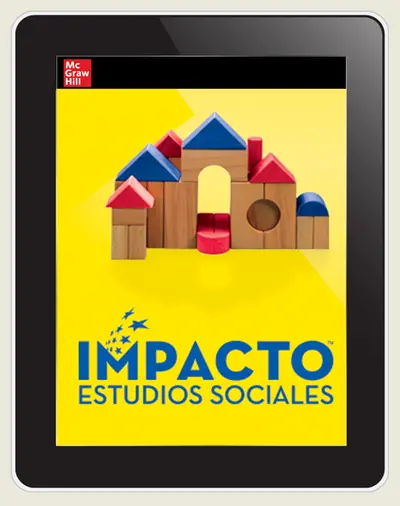 IMPACTO Social Studies, Aprender y trabajar juntos, Grade K, Online Student Center, 6-year subscription