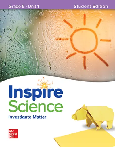 Inspire Science, Grade 5 Online Student Center with Print Student Edition Units 1-4, 7 Year Subscription
