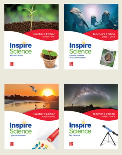 Inspire Science Grade 1, Print Teacher's Edition Bundle (Units 1-4)