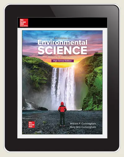 Cunningham, Principles of Environmental Science, 2023, 1e, 5-year Student Subscription