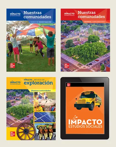 IMPACTO Social Studies, Nuestras comunidades, Grade 3, Complete Print & Digital Student Bundle, 1 year subscription