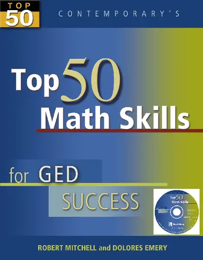 Top 50 Math Skills for GED Success, Student Text with CD-ROM