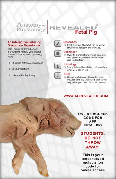 Anatomy & Physiology Revealed Online Access (Fetal Pig Version)