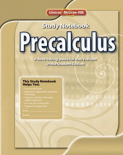 Precalculus, Study Notebook