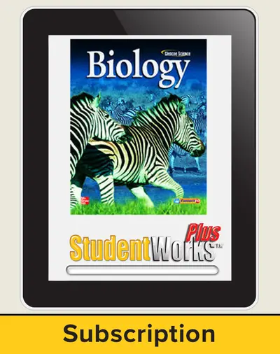 Glencoe Biology, eStudent Edition, 1-year subscription