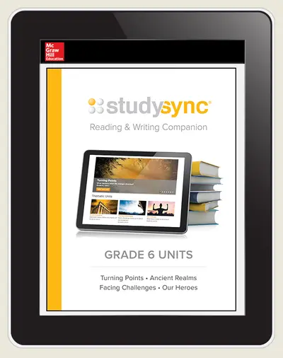 StudySync ELA Grade 6, Student/R&W and 2 Novels Bundle, 6 year