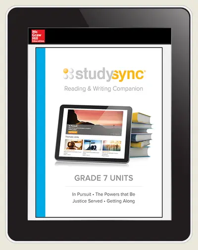 StudySync ELA Grade 7, Student/R&W and 2 Novels Bundle, 6 year