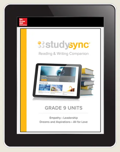 StudySync ELA Grade 9, Student/R&W and 2 Novels Bundle, 6 year