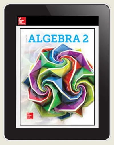 Glencoe Algebra 2 2018, Student Bundle w ISG (1-1-1), 1-year subscription