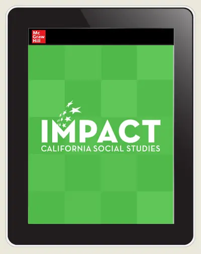 IMPACT: California, Grade 4, Online Teacher Center, 8-year subscription, California: A Changing State