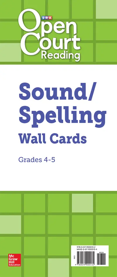 Open Court Reading Grades 4-5 Sound/Spelling Wall Cards
