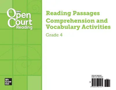 Open Court Reading Grade 4, Leveled Reading Cards