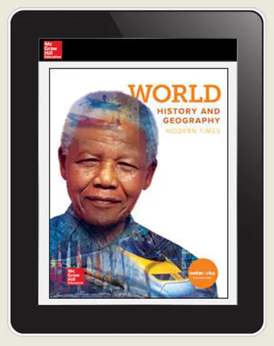 World History and Geography: Modern Times, Student Learning Center, 3-year subscription