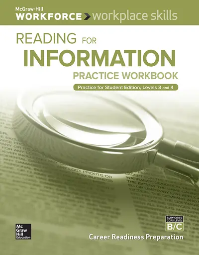 Workplace Skills Practice Workbook, Levels B/C, Reading for Information, 10-pack