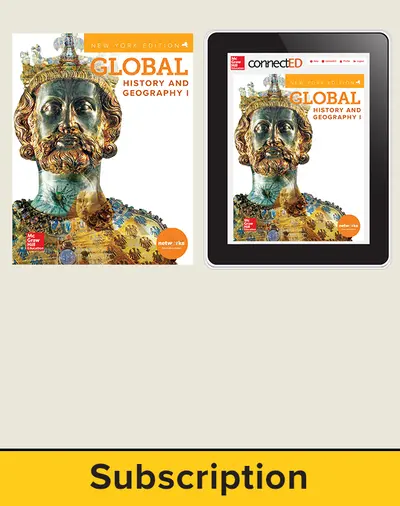 CUS New York Global History and Geography I, Grade 9, Student Suite with LearnSmart, 1-year subscription