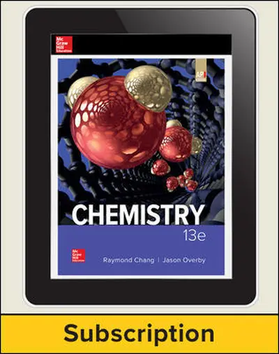 Chang, Chemistry, 2019, 13e (AP Edition) Digital Student Subscription, 5-year subscription