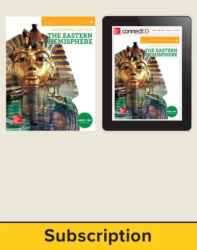 CUS New York Discovering Our Past: The Eastern Hemisphere, Grade 6, Print and Digital Student Bundle, 1-year subscription