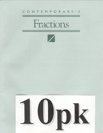 Math Exercises: Fractions - 10 Pack