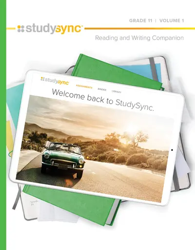 StudySync Core ELA Grade 11, Hardcover, Reading and Writing Companion, Single Bind Set (Volumes 1 & 2)