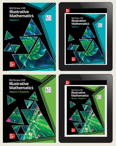 Illustrative Math Algebra 1 and Algebra 1 Supports, Digital and Consumable Print Student Bundle, 5-year subscription