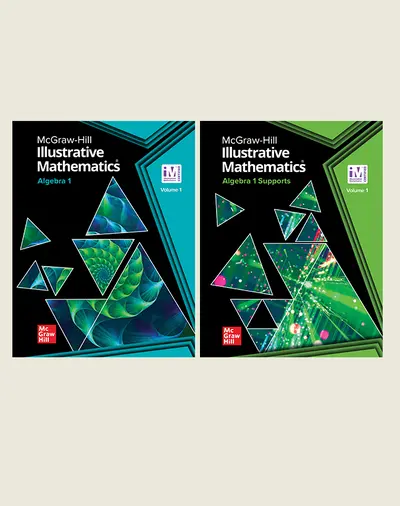 Illustrative Mathematics Algebra 1 & Algebra 1 Supports, Teacher Edition Volume 1 Bundle